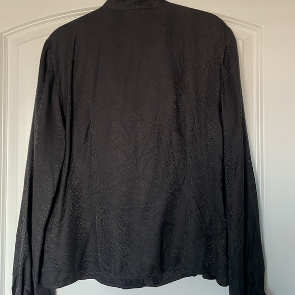 Black Silk Blouse - Picture 5 of 6